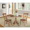 International Concepts Round 36 in Round Extension Dining Table with 2 Chairs, Distressed Oak, 36 in W, 48 in L, 29.3 in H K42-36RXT-C613-2 - alternate 2
